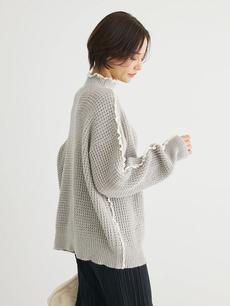 ・Petit Fleur ハイショクパイピングニット